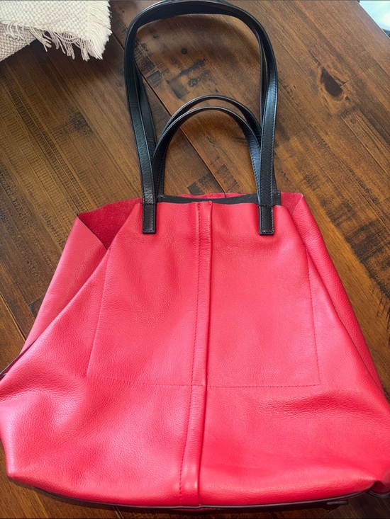 All Saints Handbags - All Saints Soft Red Leather Tote
